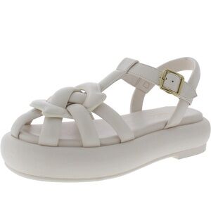 NWOT Coach Penney leather strappy sandals in white